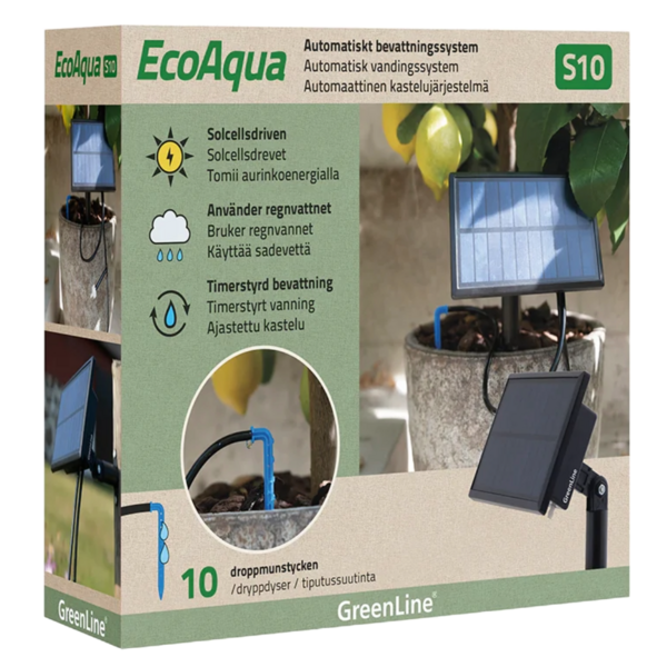 Kastelujärjestelmä Greenline EcoAqua S10 automaattinen