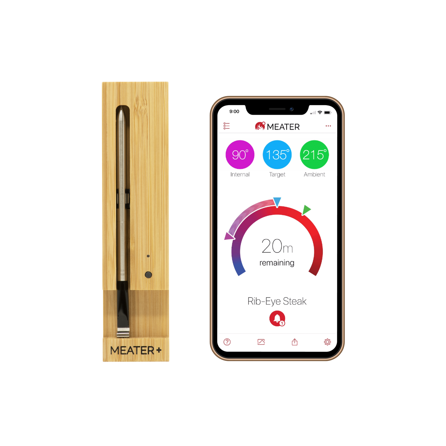 Langaton paistomittari Meater Plus