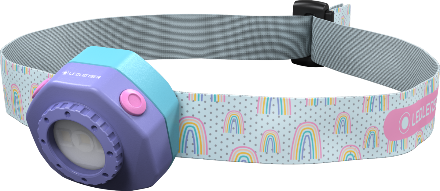 Otsalamppu Ledlenser Kidled4R violetti 40lm ladattava