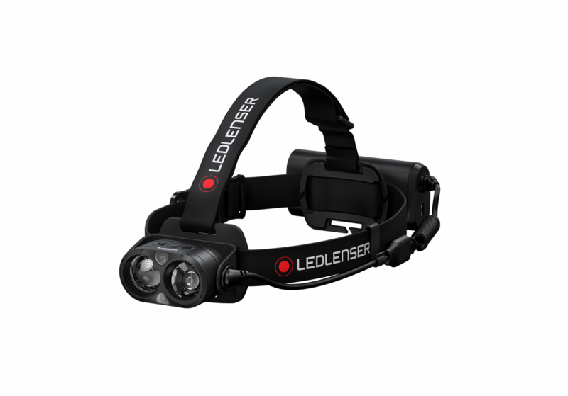 Otsalamppu Ledlenser H19R Core musta 3500lm ladattava