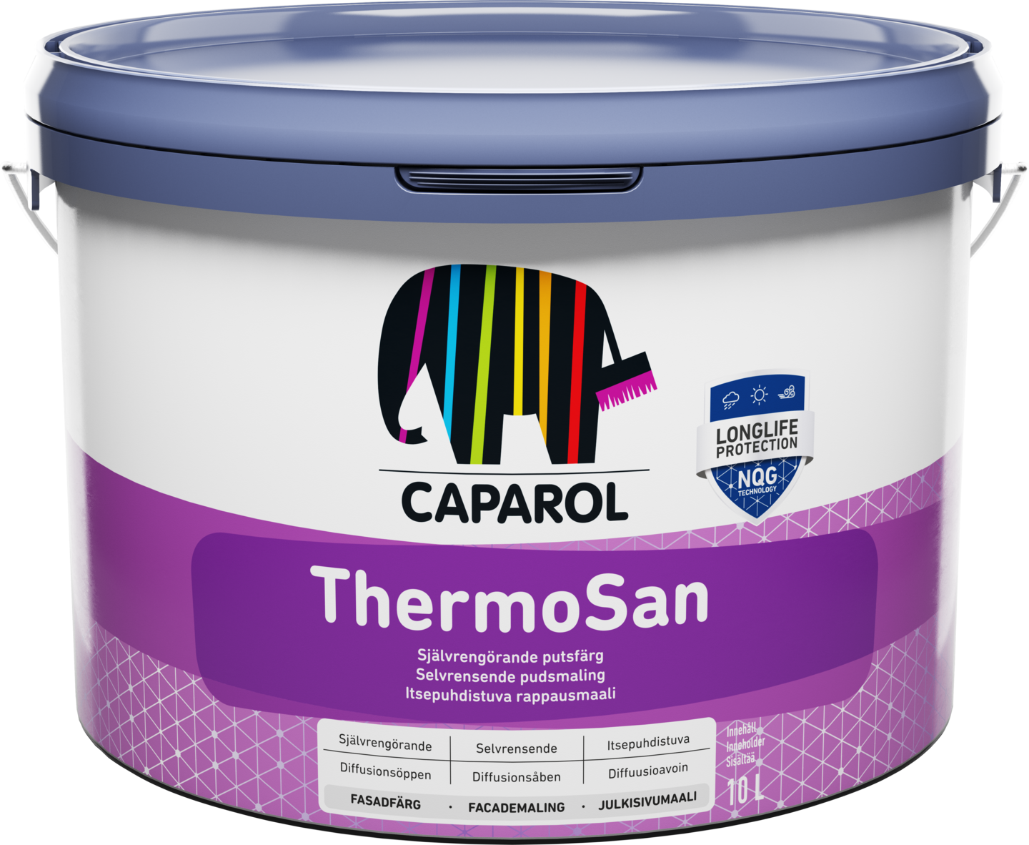 THERMOSAN CAPAROL VIT/BAS 1 9,5L, FASADFÄRG