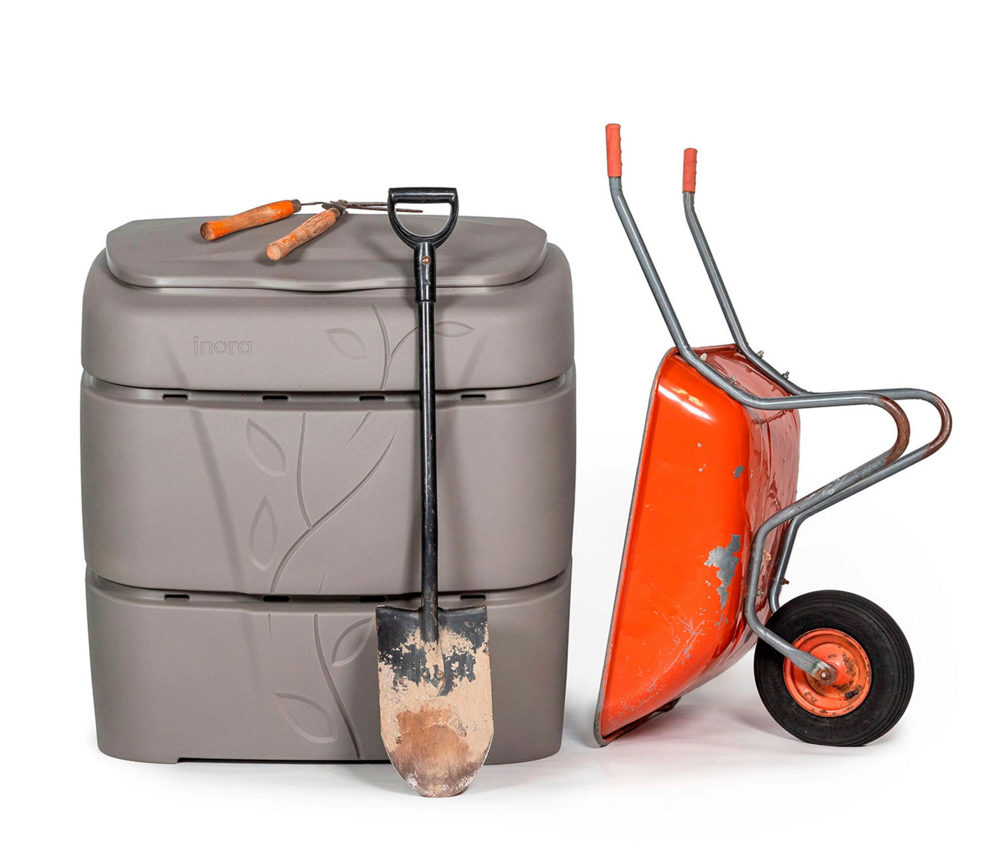 Jälkikompostori Inora 700 l Laastinharmaa