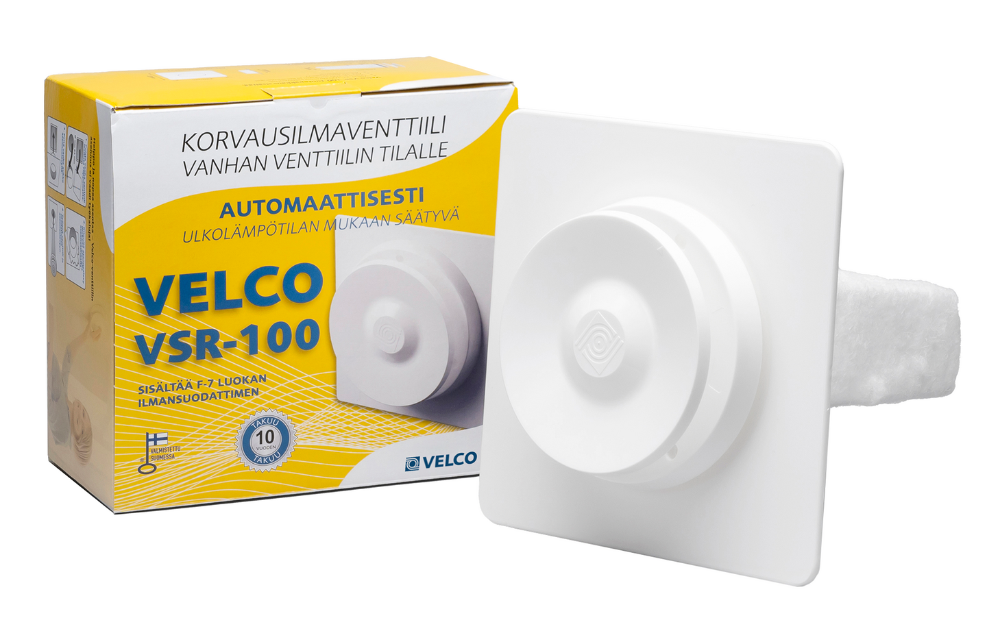 Korvausilmaventtiili Velco VSR-100 saneeraus