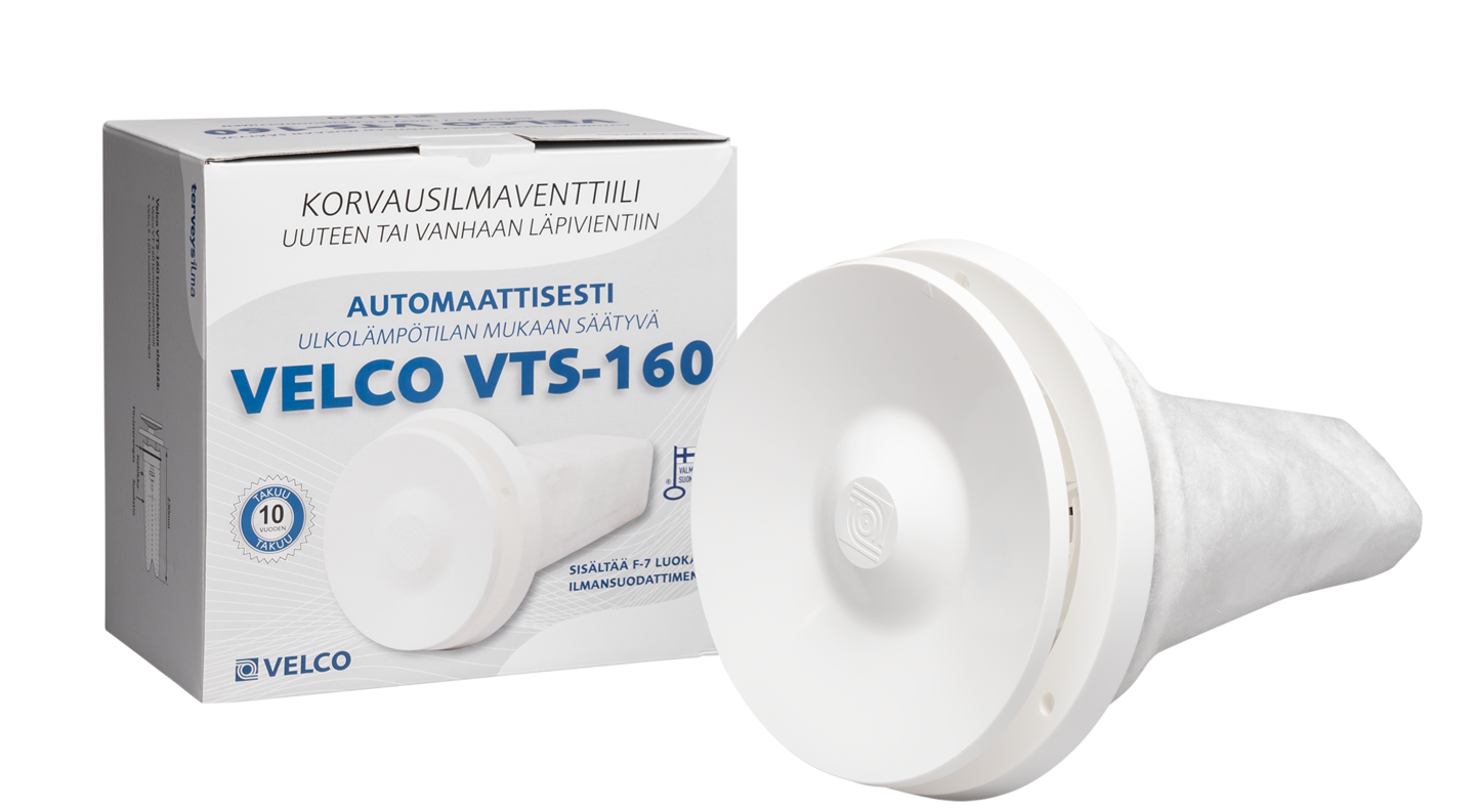 Korvausilmaventtiili Velco VTS-160
