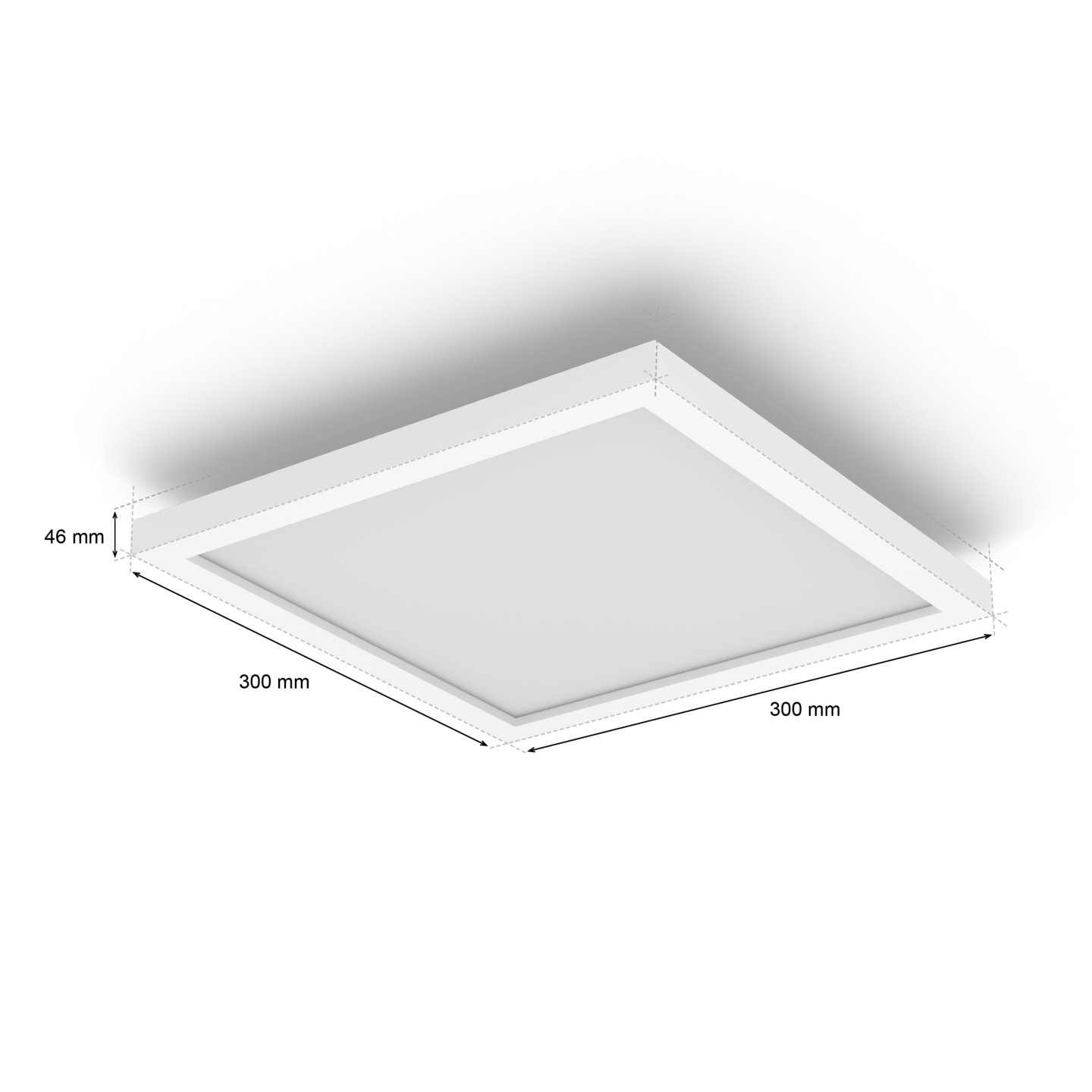 Paneelivalaisin Philips Hue Aurelle 19W 2000-6500K 1940lm neliö valkoinen S