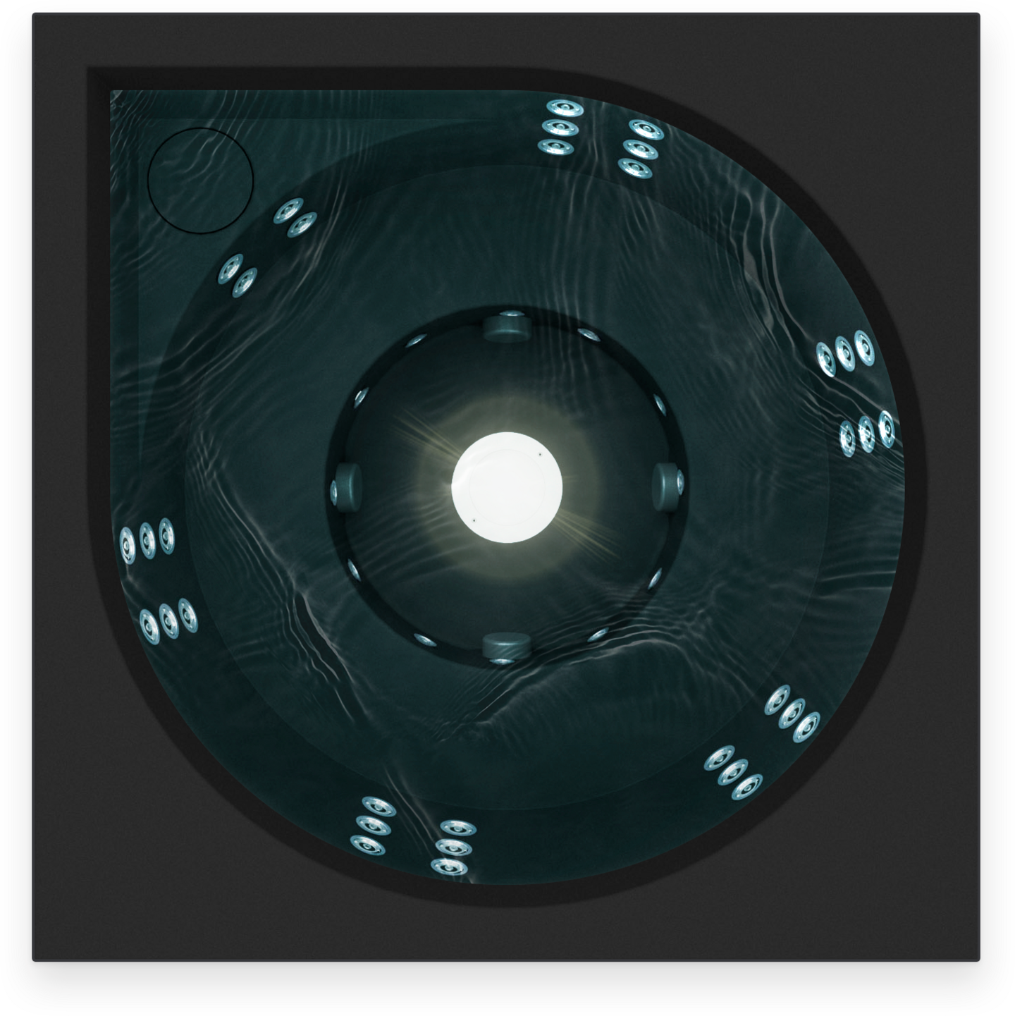 Ulkoporeallas Drop X musta