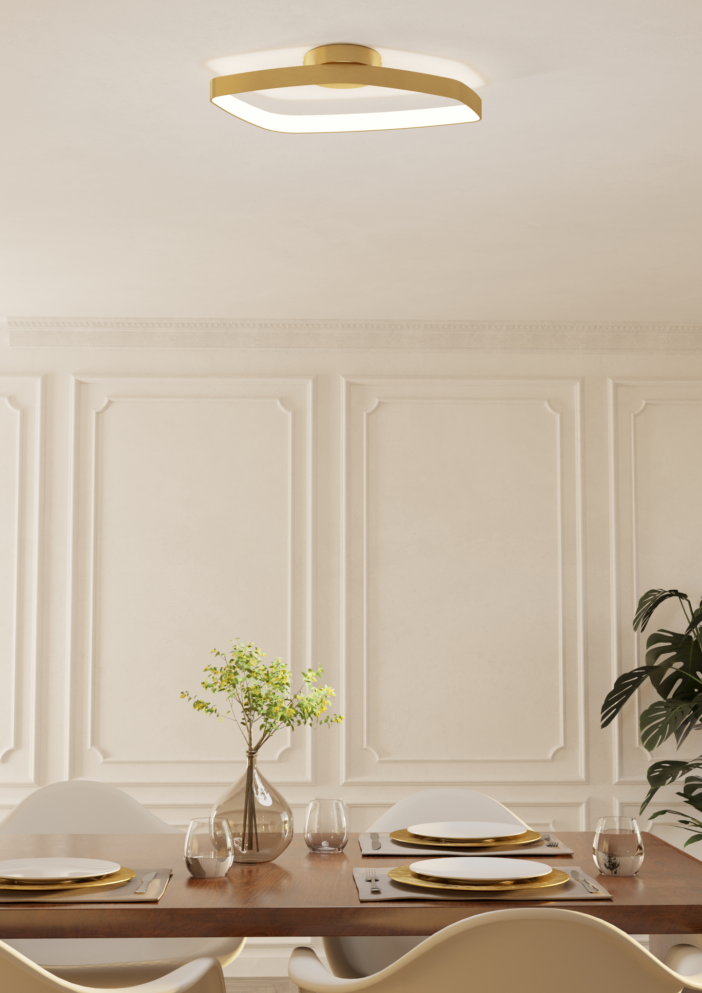 Kattovalaisin EGLO Vallerosa 25,2W led messinki/valkoinen