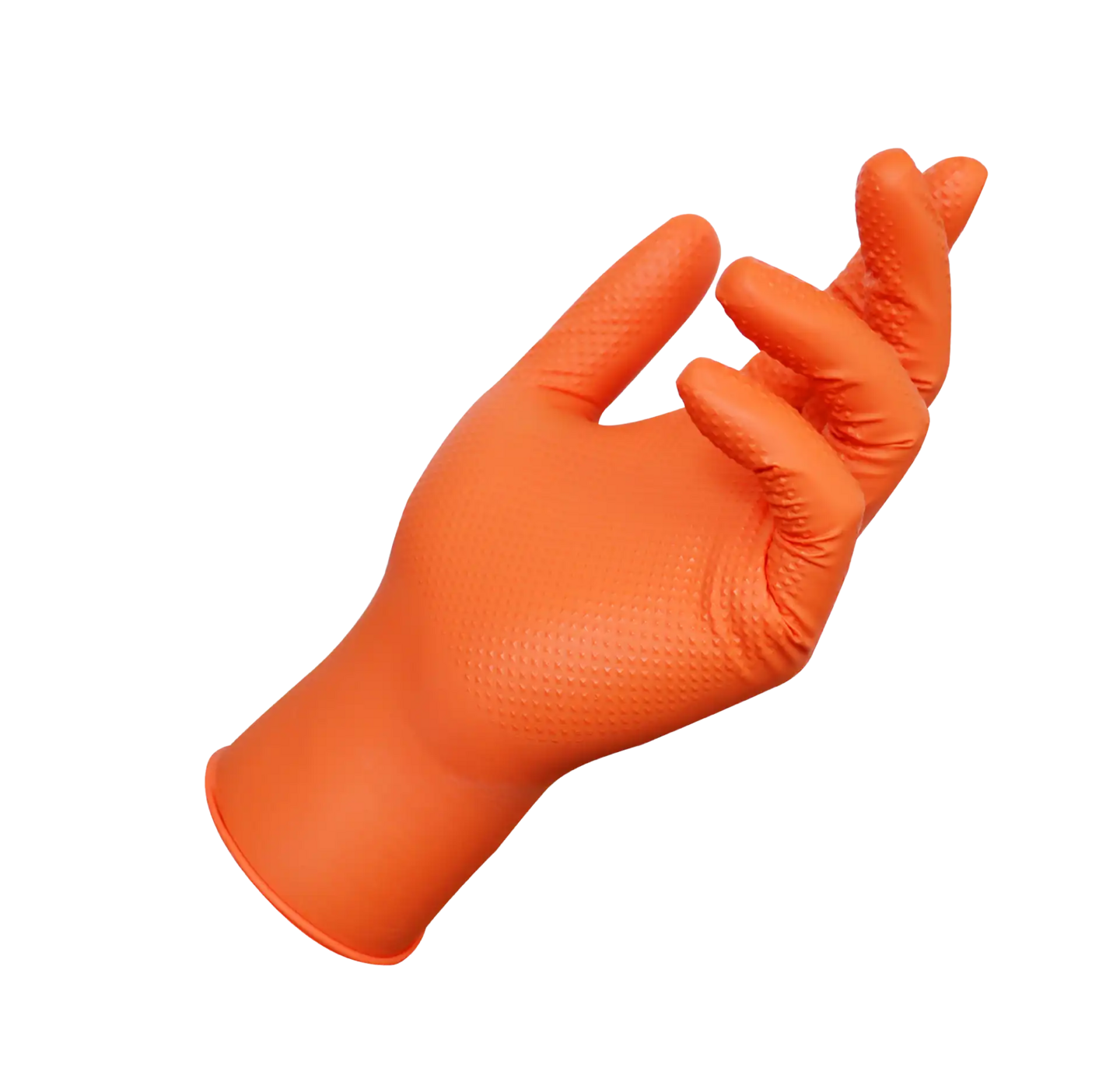 Kertakäyttökäsineet Cerva Diamond Nitriili oranssi