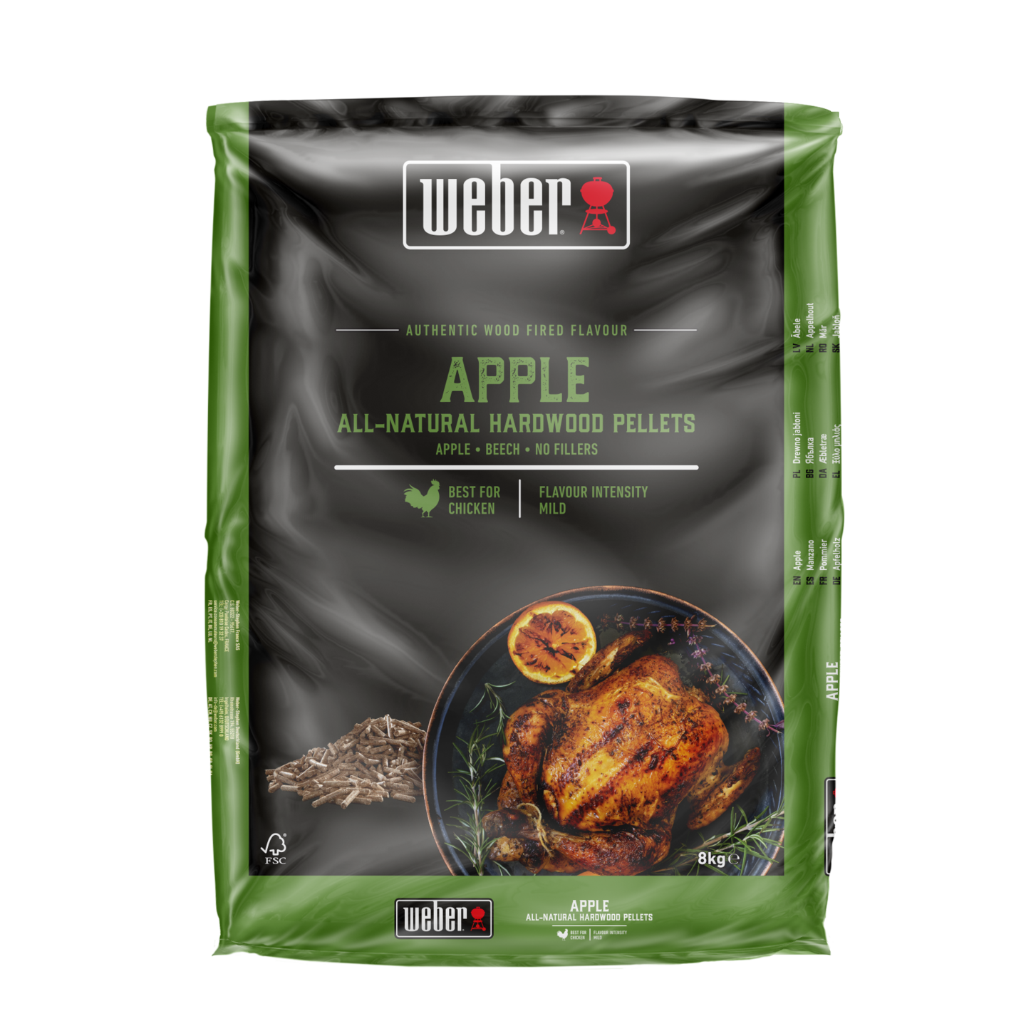 TRÄPELLETS WEBER -  ÄPPLE 8KG