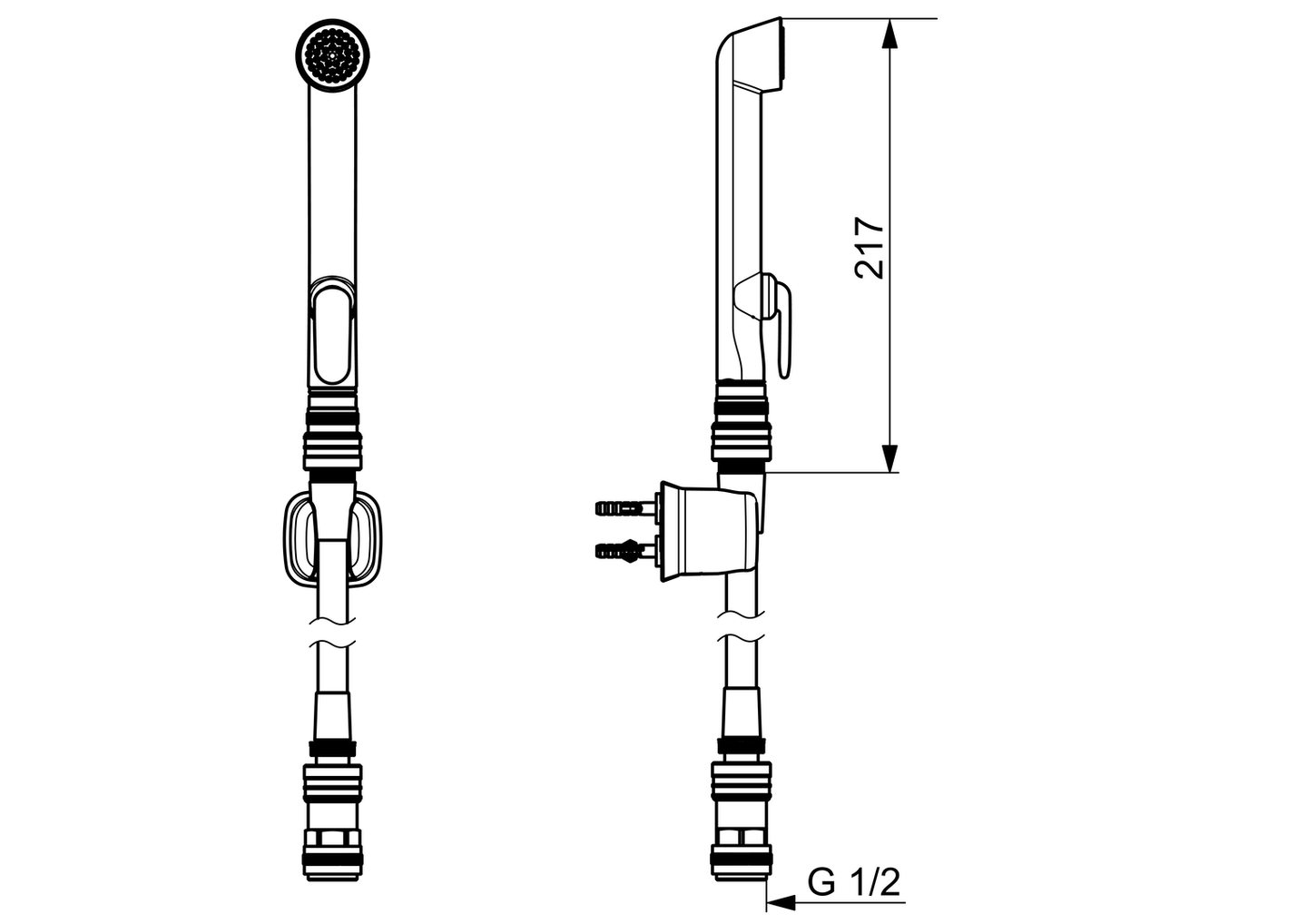 Bidetta-suihkusetti Oras 325 Deko