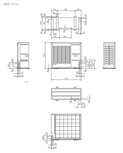 Ilma-vesilämpöpumppu Nibe Split Box 12 S-sarja Vilp