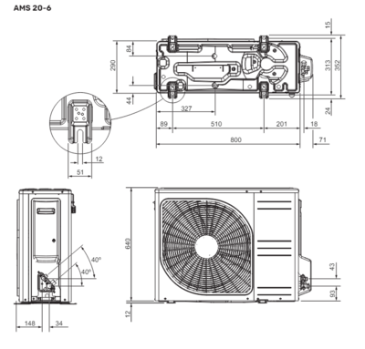 Lämpöpumppu Nibe Split Box 6 S-sarja Vilp R32