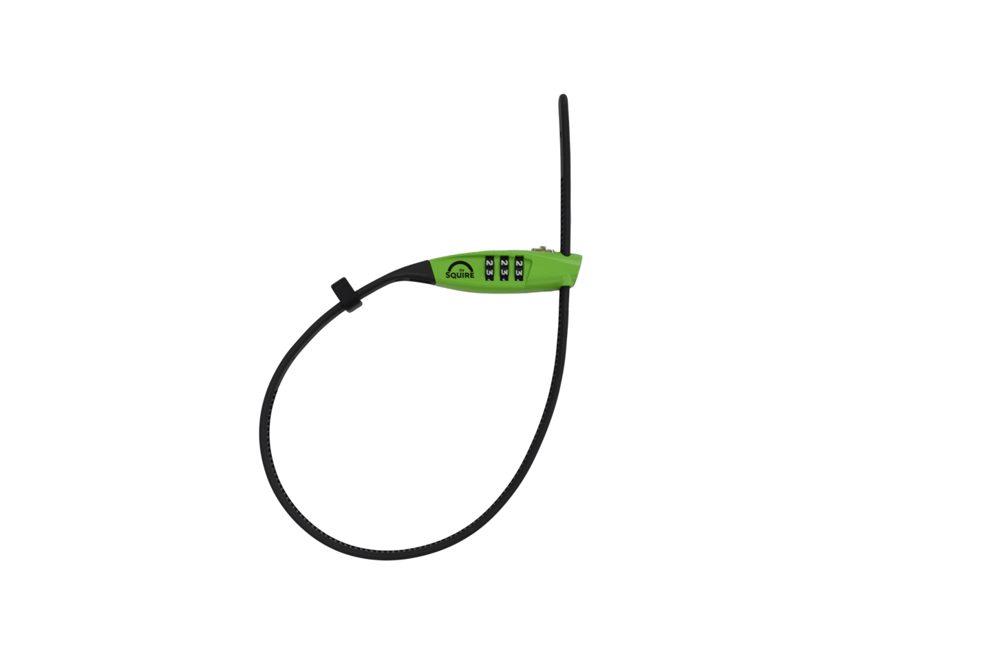Kaapelilukko koodilla Squire Straplok vihreä