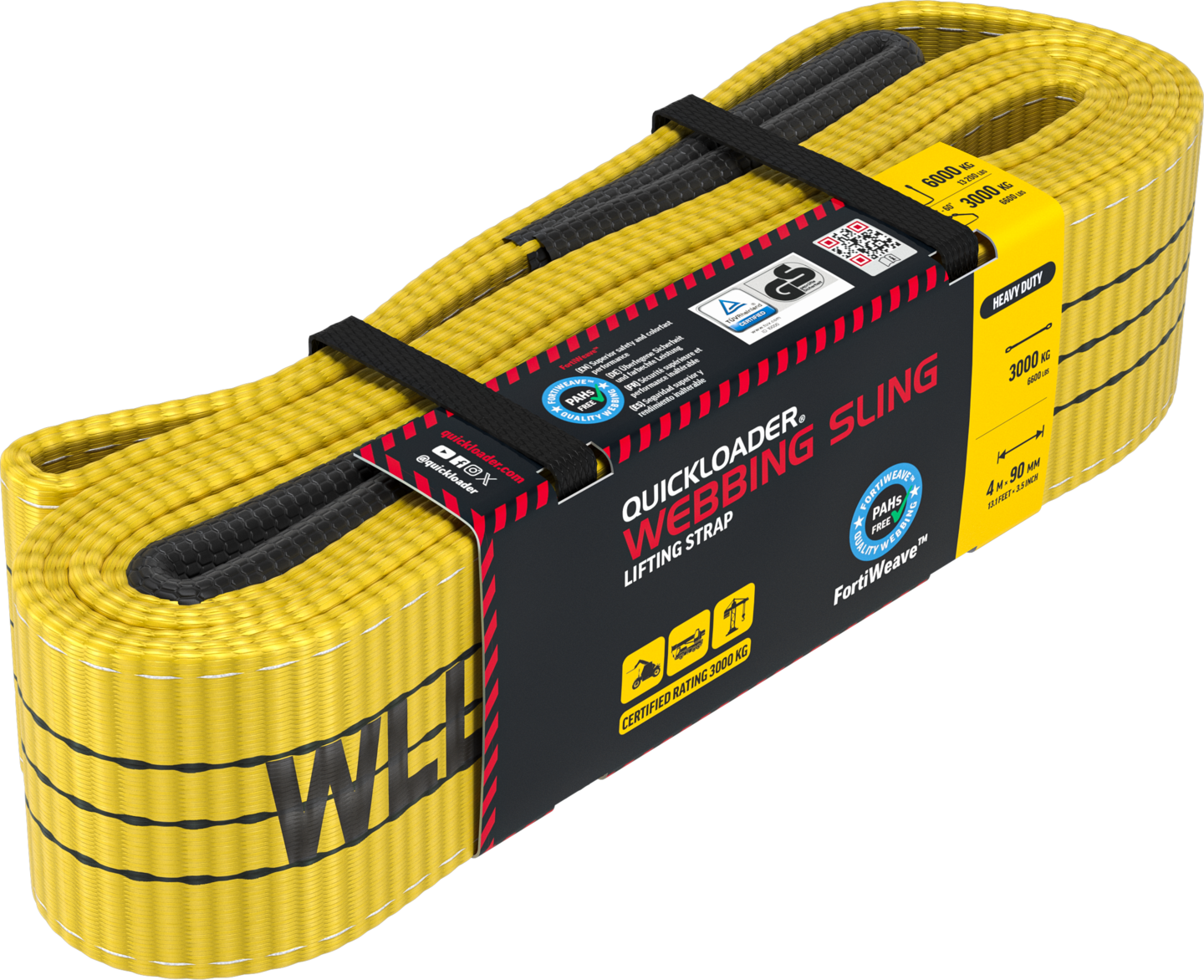 SILMUKKANOSTOVYÖ QUICKLOADER WEBBING SLING QLWS3000HD 4M