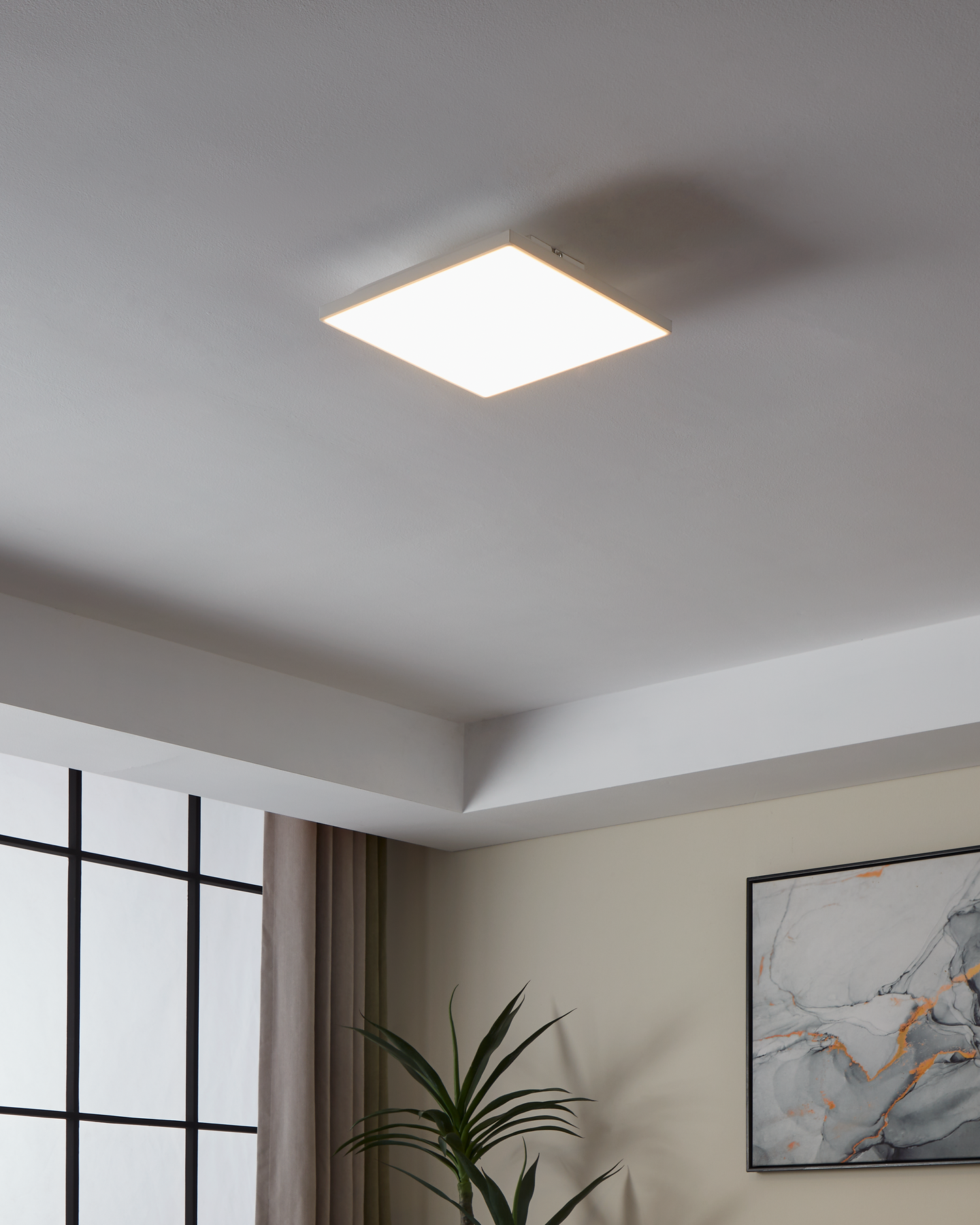 Kattovalaisin EGLO Turcona B led 28,7x28,7cm 10,8W 3000K 1300lm valkoinen