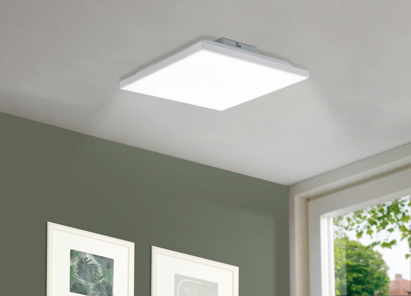 Kattovalaisin EGLO Calemar led 28,7x28,7cm 8,5W 4000K 1200lm valkoinen