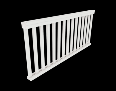 Aitaelementti pysty rima, valkoinen, 180x80x9,5 cm