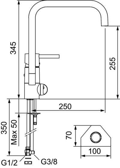 KÖKSBLANDARE FM MATTSSON GARDA 9601-0000, FMM