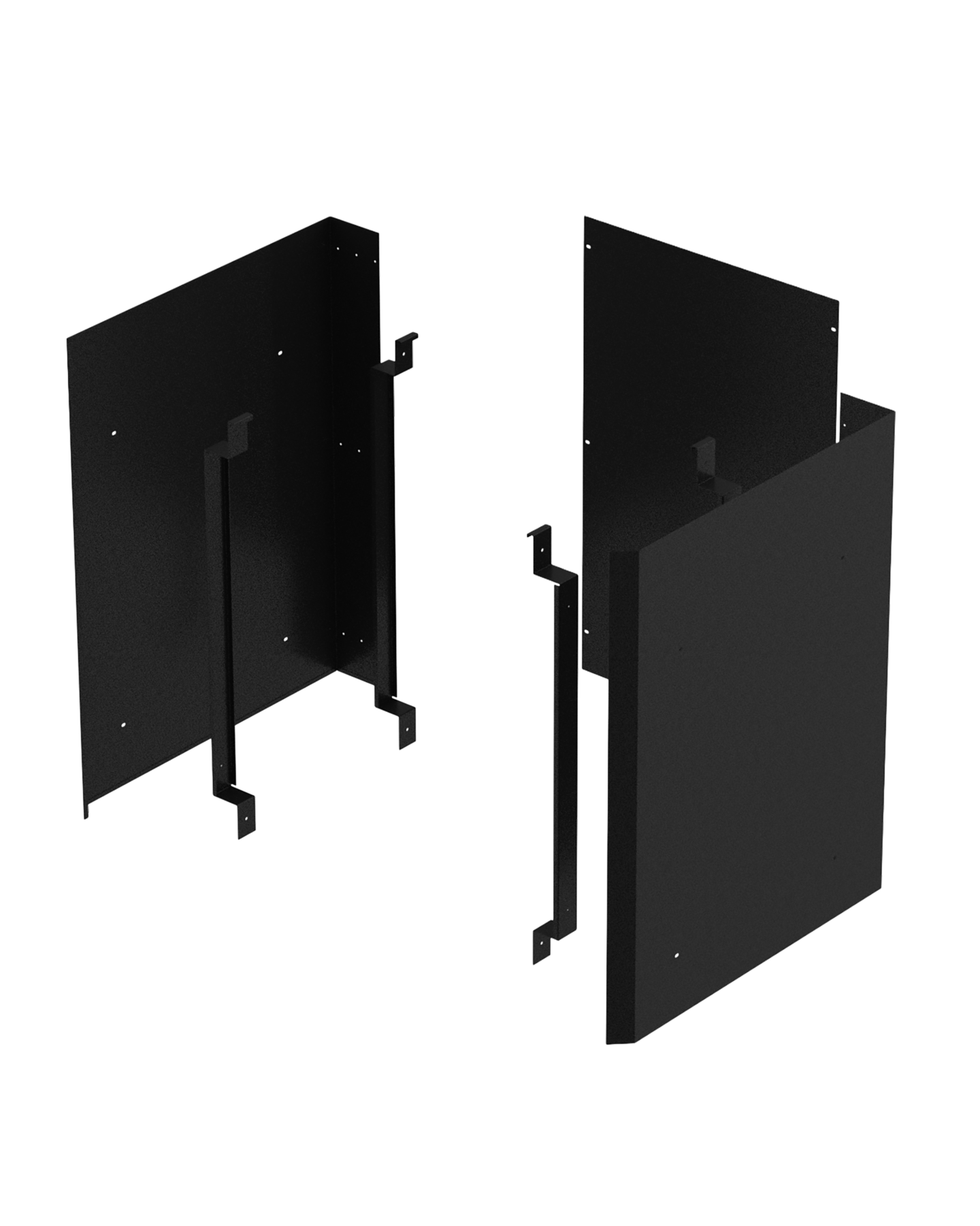 Suojaseinäsarja Narvi Kaamos/Narvi Black 57,5x53,5-68,5x78cm