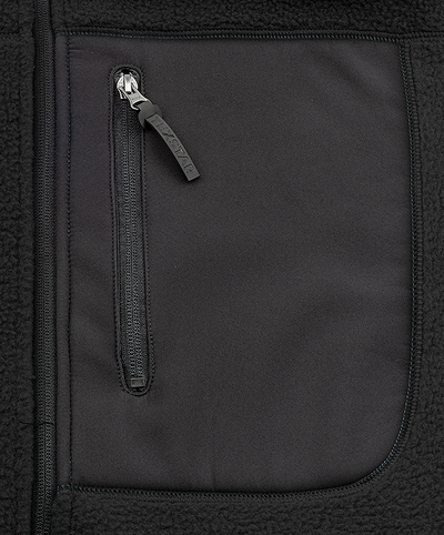 JACKA TEXSTAR PILE FLEECE SVART L