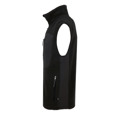 VÄST TEXSTAR PILE FLEECE SVART M