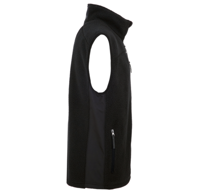 VÄST TEXSTAR PILE FLEECE SVART M
