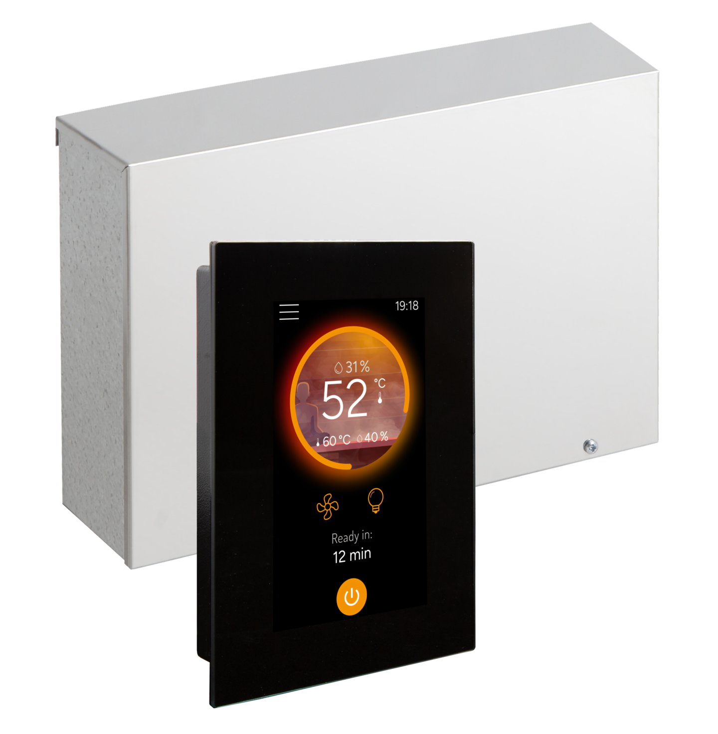 Ohjauskeskus Harvia Fenix Combi FX110C WiFi Core IPX5 11kW ovianturilla