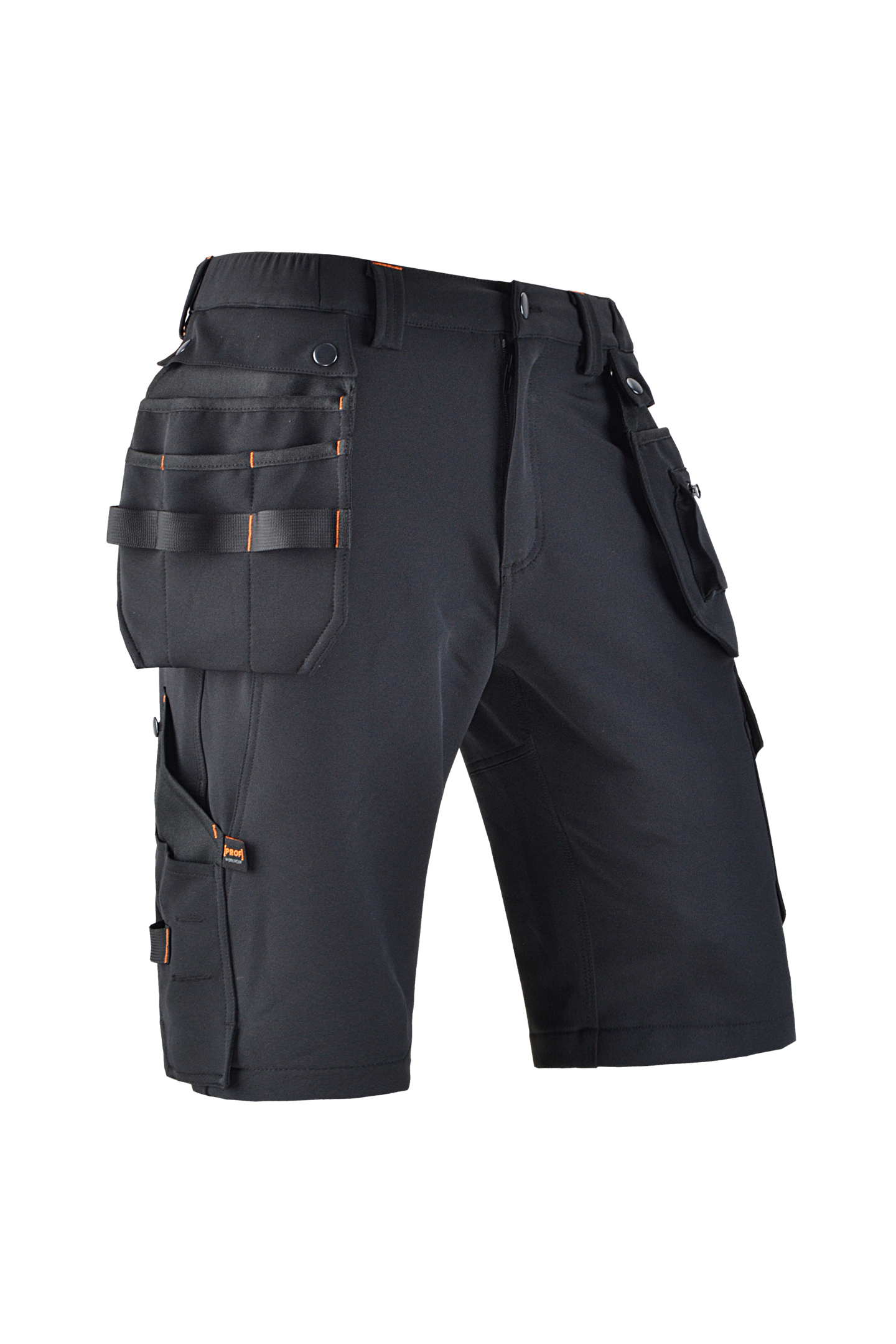 Shortsit PROF 4-suuntaan stretch musta