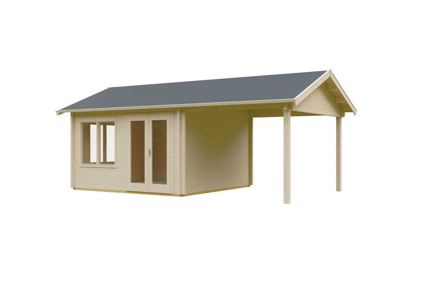 Pihatalo ja katos Vikersund 15,2m2 + 11,4m2