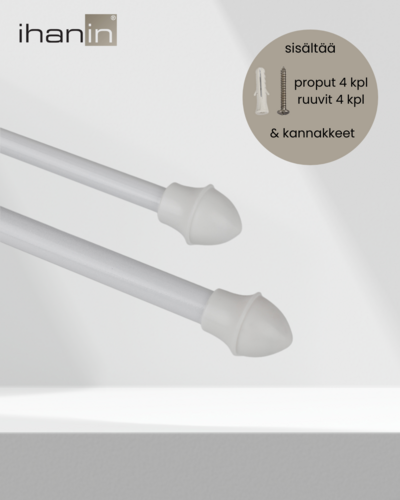 Verhotanko cafe 75-125cm 11/13mm valkoinen