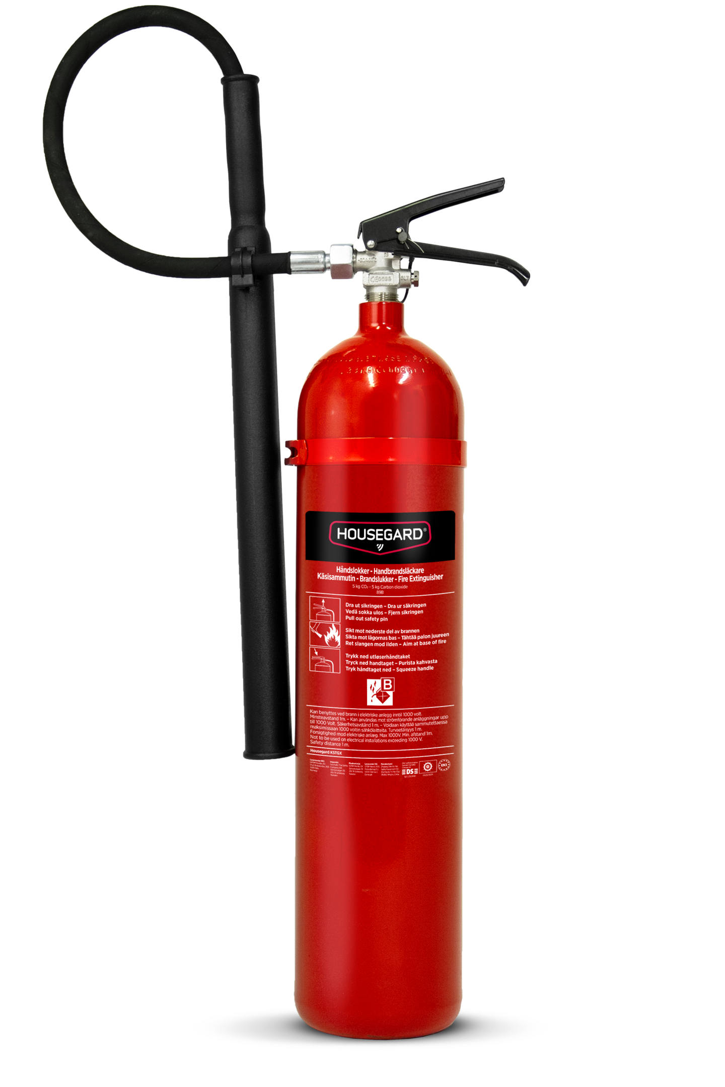 Hiilidioksidisammutin Housegard 5 kg k5tgx