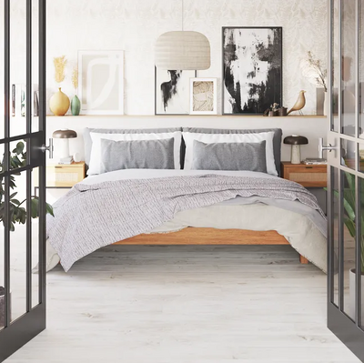 Laminaatti Egger 8/33 Oak Varnished White H1006