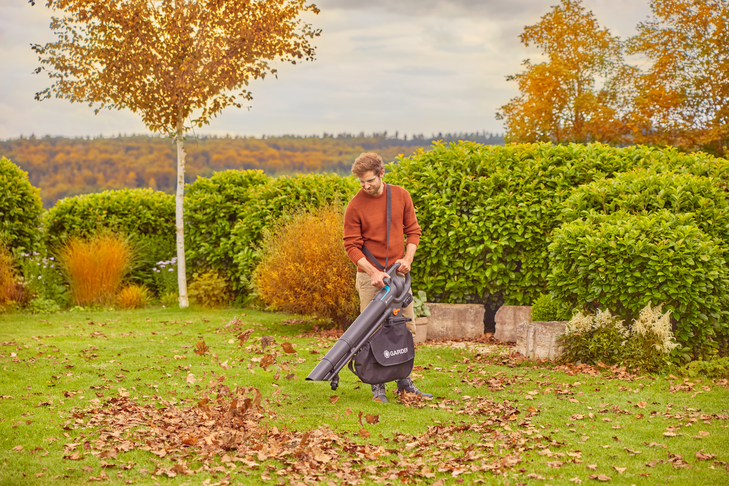 Akkupuhallin-imuri GARDENA PowerJet Collect 18V P4A Solo