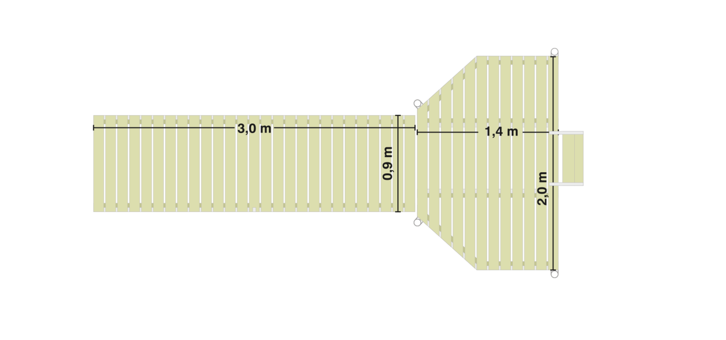 Laituri Fiini 4,4 metriä
