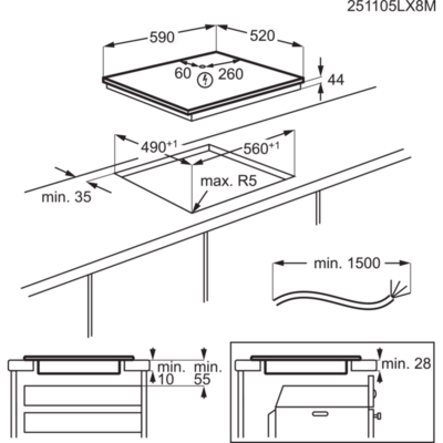 Keittotaso Electrolux HOI650MF 60cm induktio