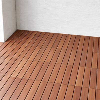 Terassilaatta Goodiy akaasia 30x30 tummanruskea öljytty