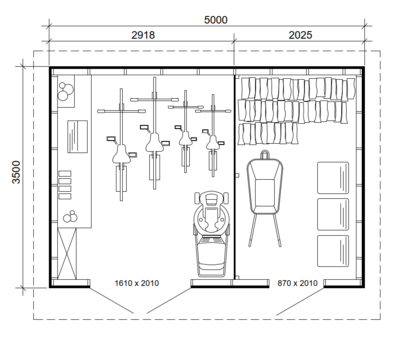 Varasto Cello Herning 17,5m²