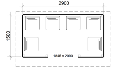 Pihakatos Ekholm 4,4m2