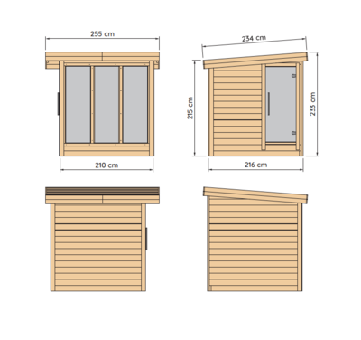 Pihasauna Anita 4,5m2