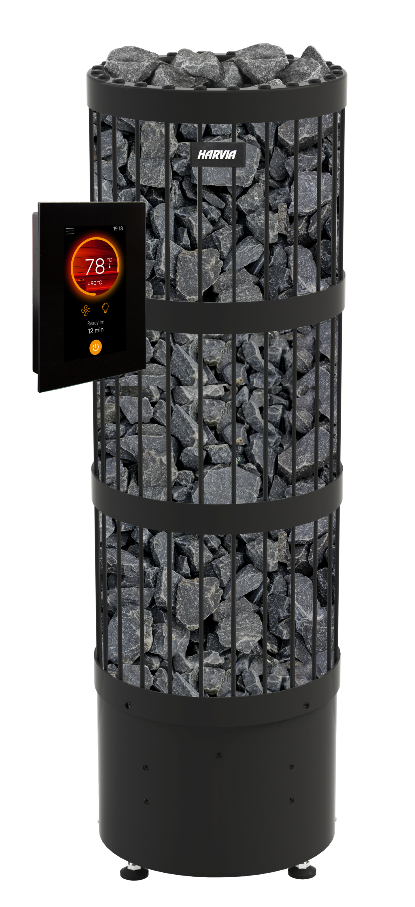 Sähkökiuas Harvia Legend FC PO110FC Fenix wifi 10,8kW musta