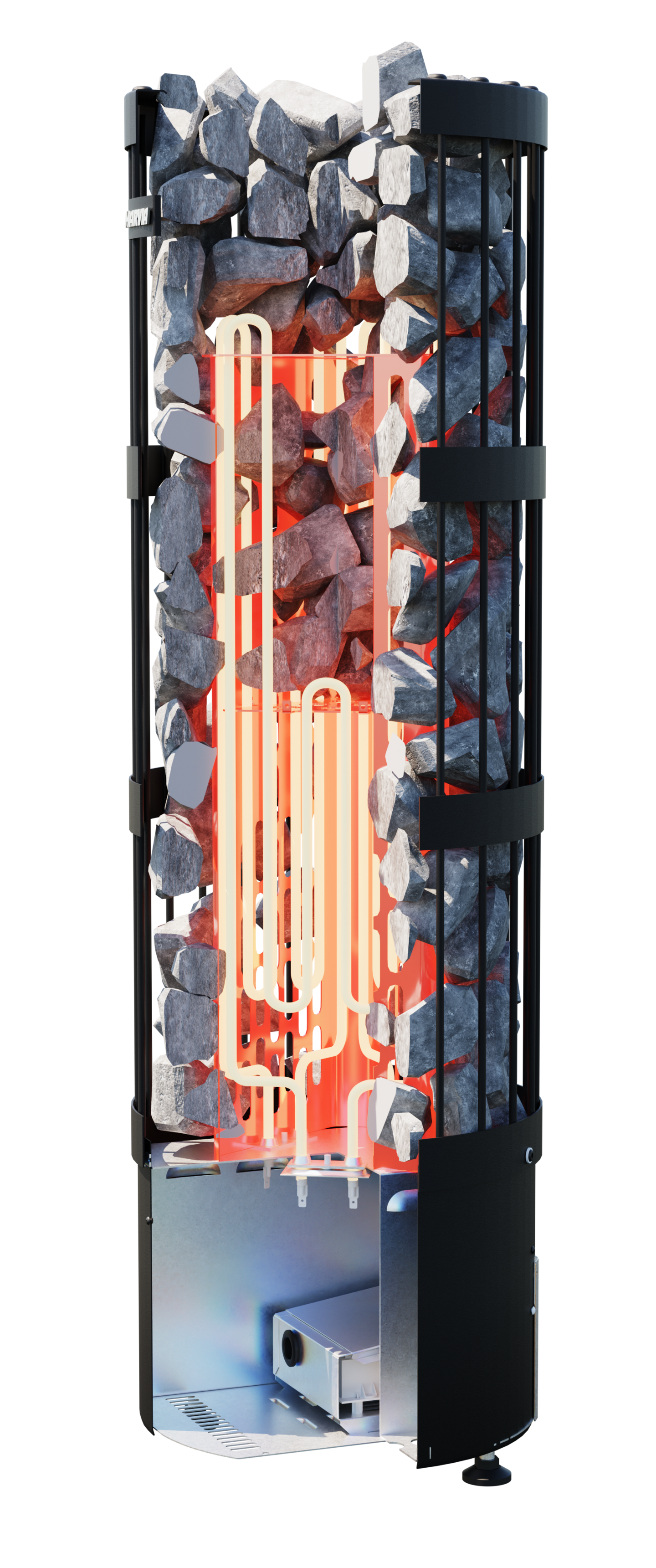 Sähkökiuas Harvia Legend FC PO110FC Fenix wifi 10,8kW musta