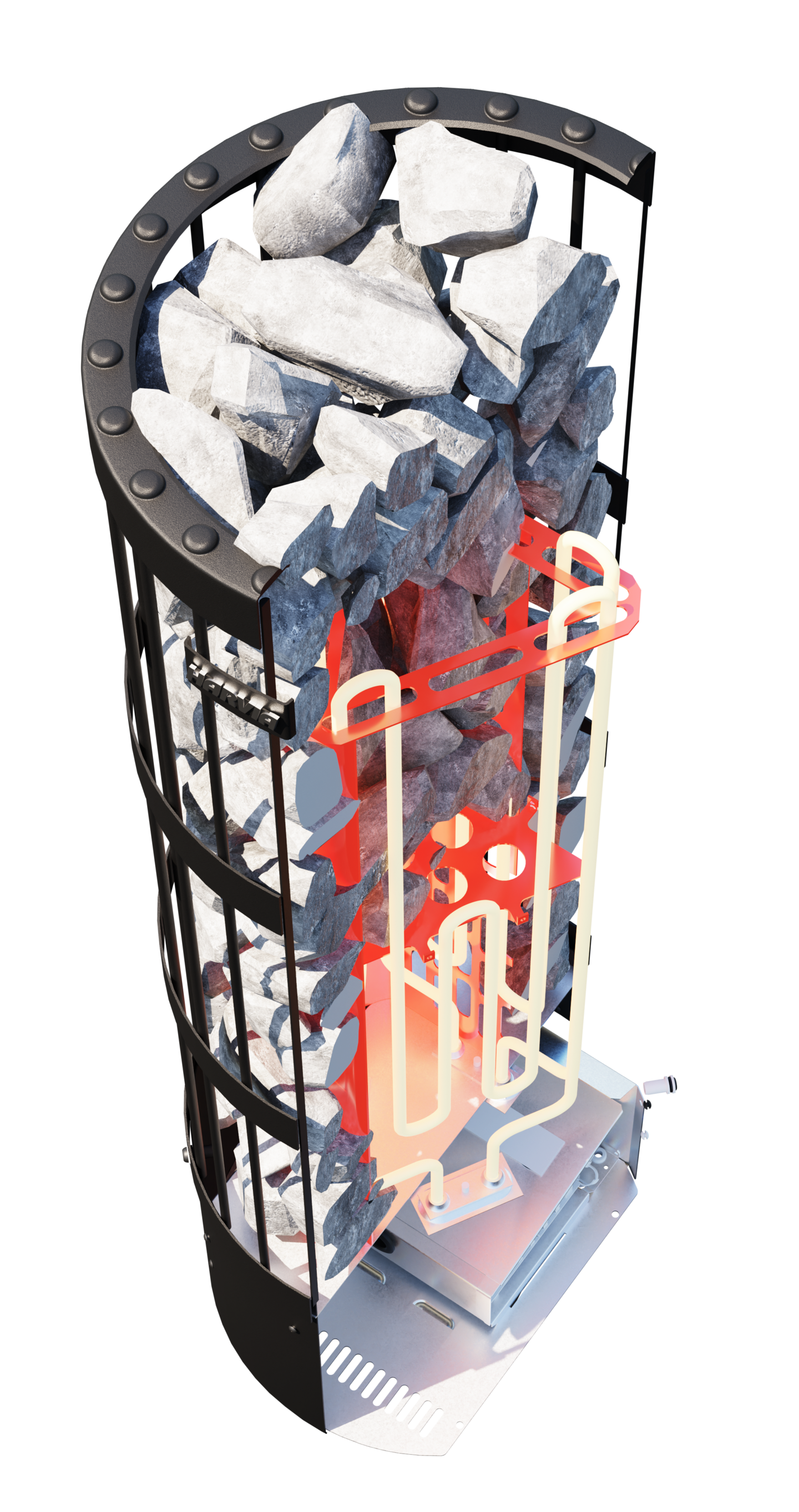 Sähkökiuas Harvia Legend FC PO110FC Fenix wifi 10,8kW musta