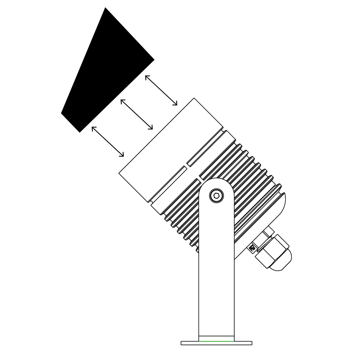 BLÄNDSKYDD LIGHTSON SVART