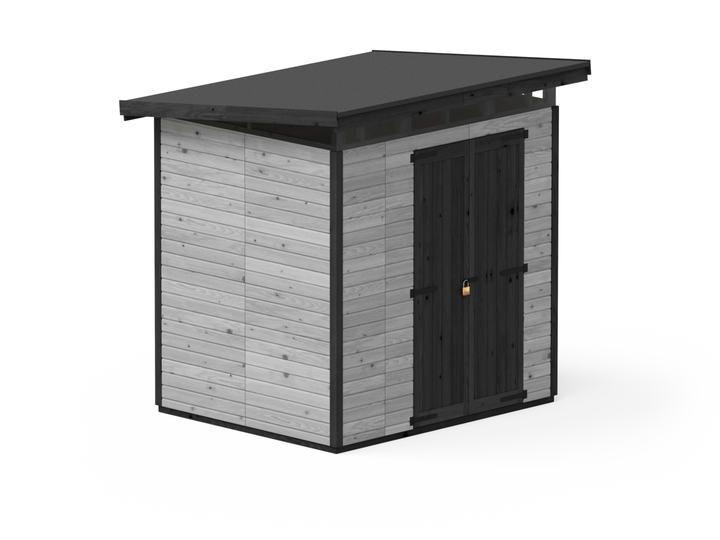 Puinen vaja Strongbox L -167x203, harmaa