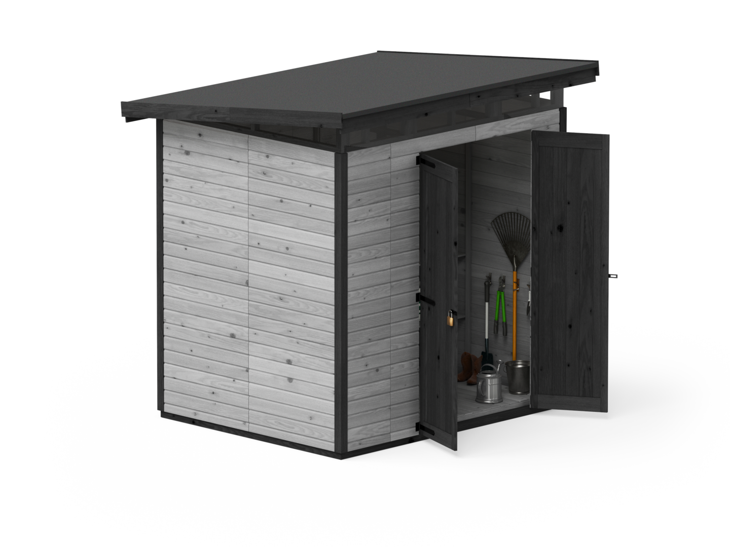 Puinen vaja Strongbox L -167x203, harmaa