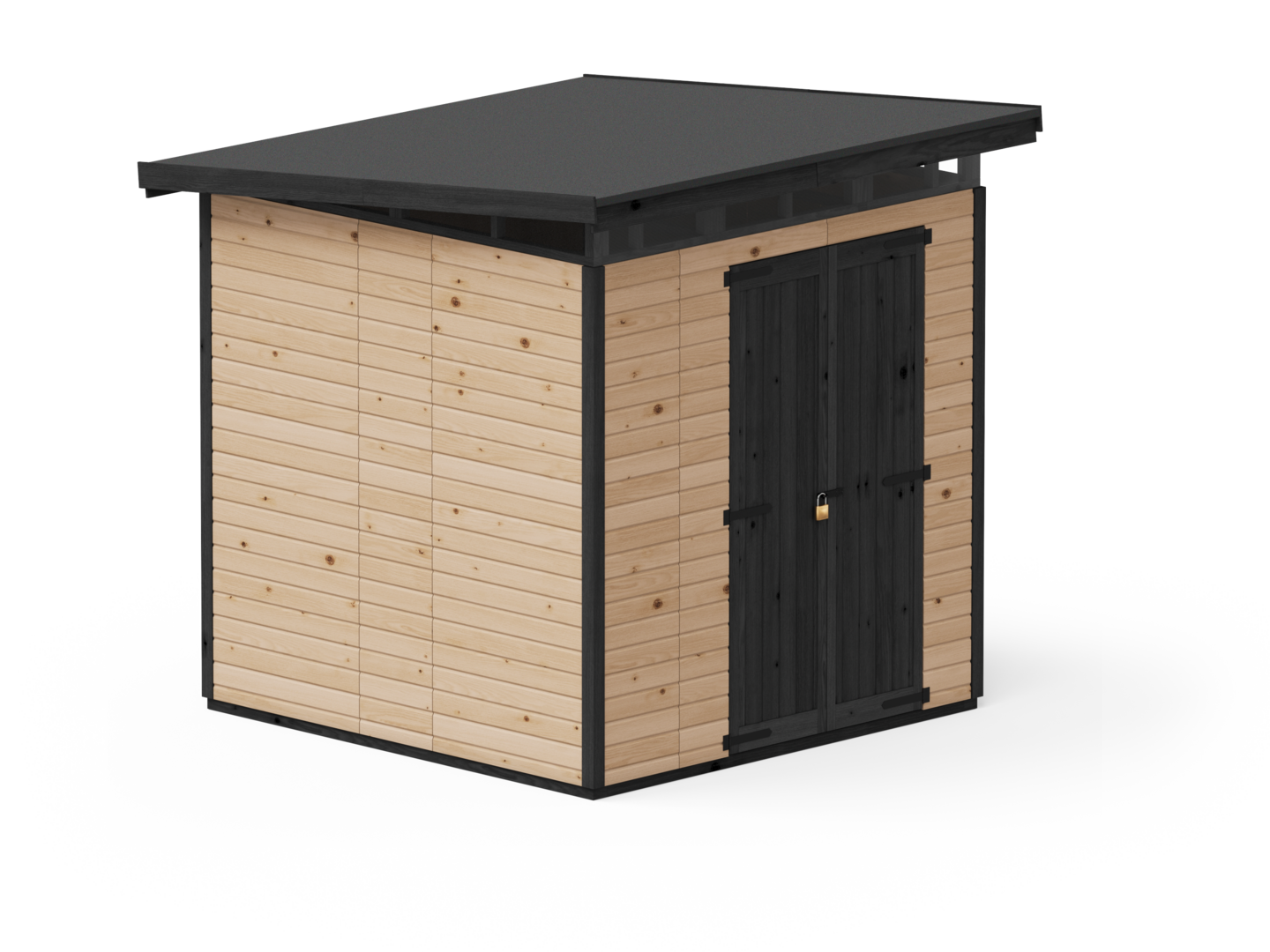 Puinen vaja Strongbox XL -203x203, ruskea