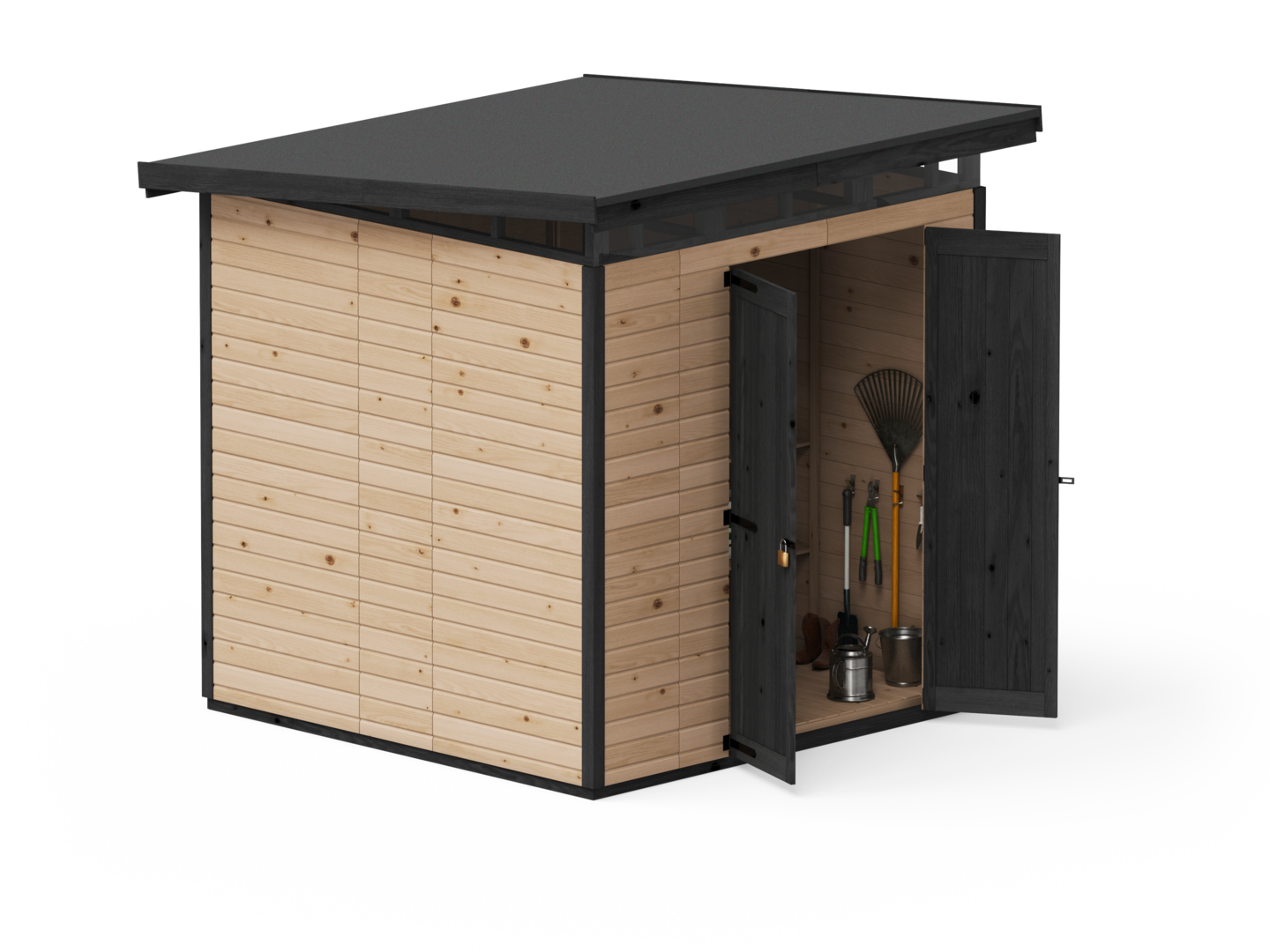 Puinen vaja Strongbox XL -203x203, ruskea