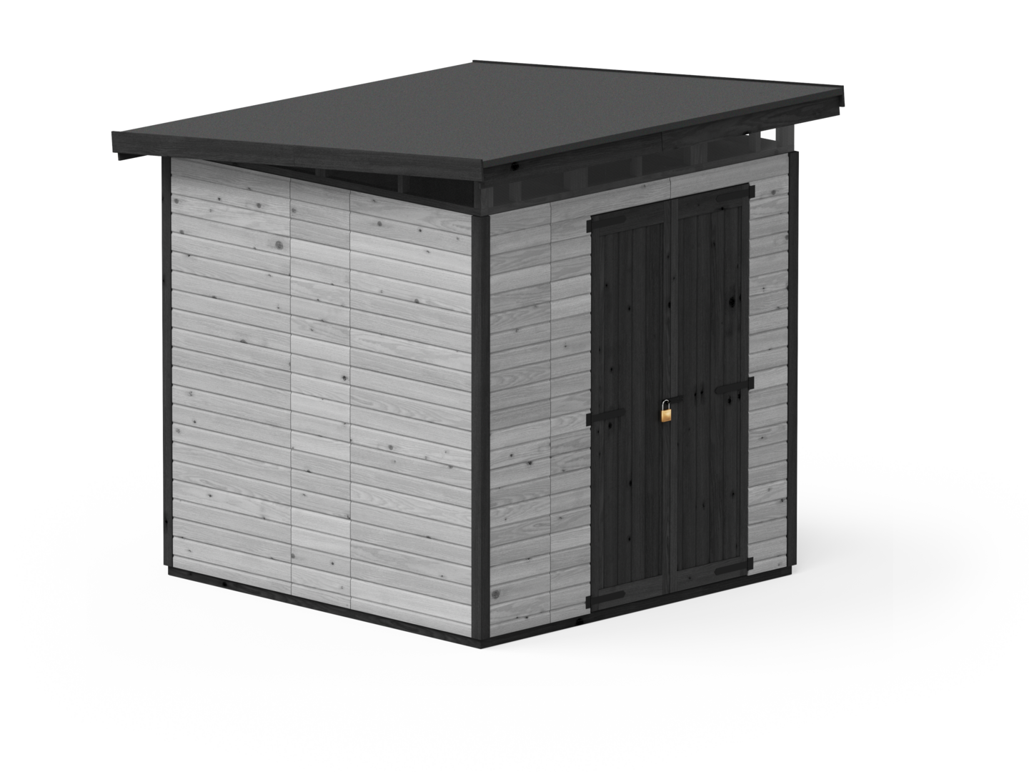 Puinen vaja Strongbox XL -203x203, harmaa