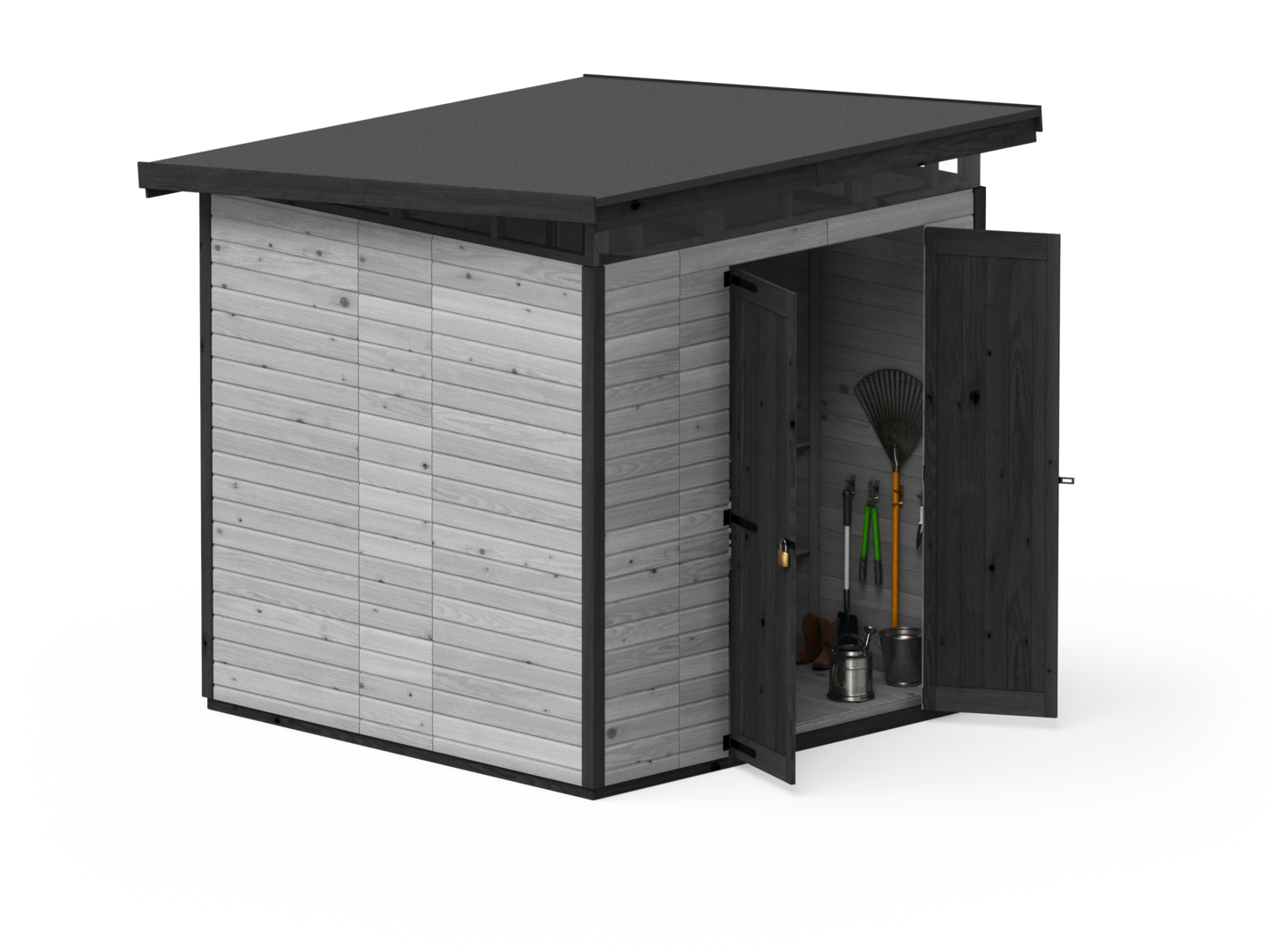 Puinen vaja Strongbox XL -203x203, harmaa
