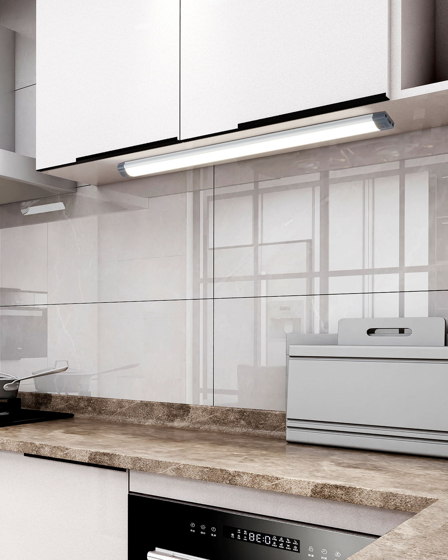 Työpistevalaisin EGLO EXPERT LERCA LED 37cm 5W 600lm harmaa/valkoinen